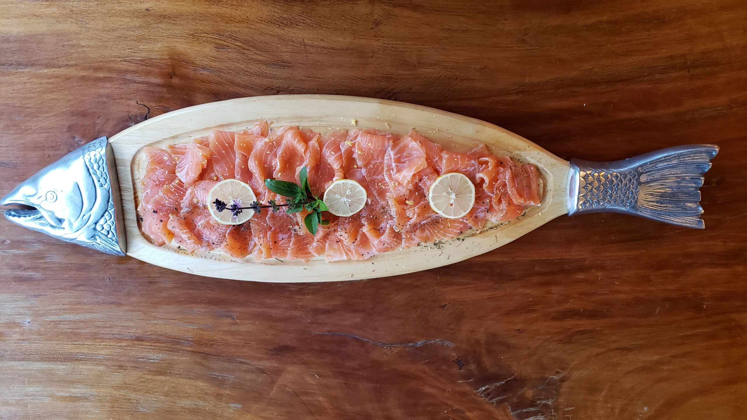 Home marinated gravlax salmon (200g)